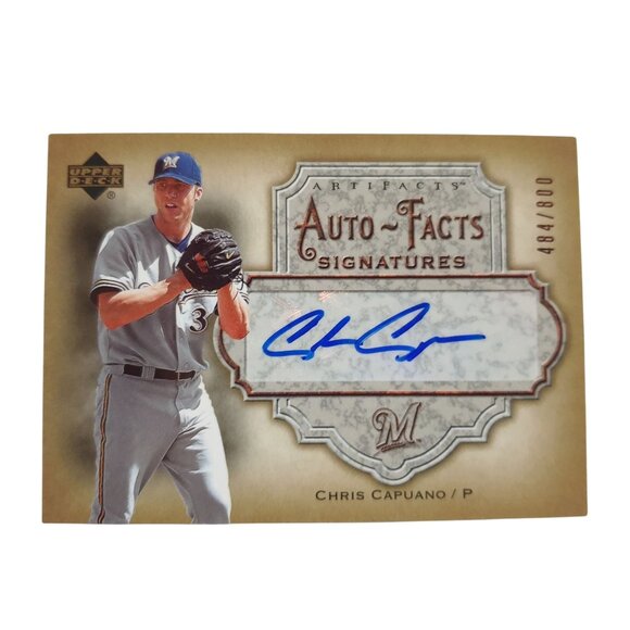 Upper Deck Chris Capuano Auto-Facts 2005 Signed Baseball Card Autograph Vintage - Picture 1 of 2